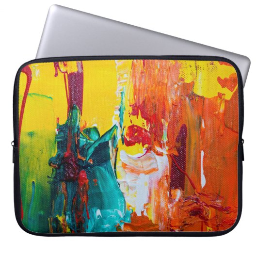 Art abstrait sur sac électronique (Devant)