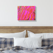Art Abstrait sur toile en violet, art numérique. (Insitu(Chambre))