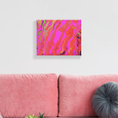 Art Abstrait sur toile en violet, art numérique. (Insitu(Salon))