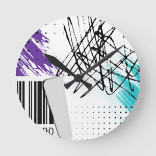 Art Abstrait sur une horloge murale