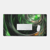 Art abstrait vert autour du monde (Clavier et souris)