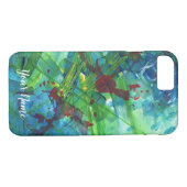 Art acrylique Abstrait coloré iPhone 8/7 Coque (Dos (Horizontal))