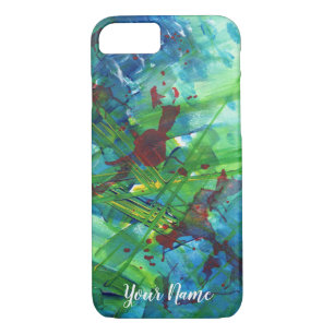 Art acrylique Abstrait coloré iPhone 8/7 Coque