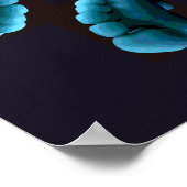 Art Affiche Pieds Bleus (Coin)