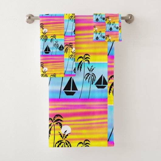 Art africain, Coucher de soleil tropical (En situation)