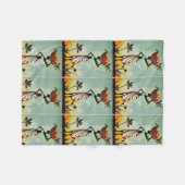 Art Africain - Femme sur les couvertures à jetons, (Devant (Horizontal))