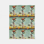 Art Africain - Femme sur les couvertures à jetons, (Devant)