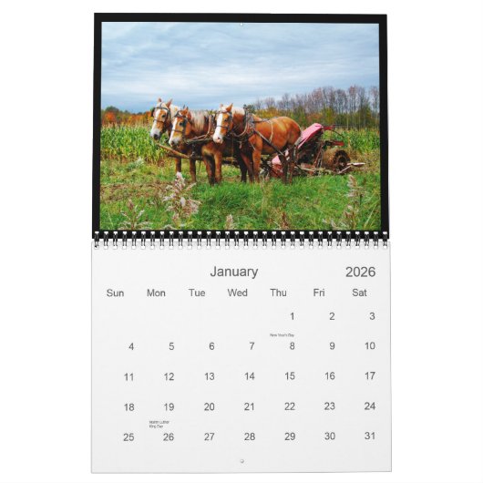 Art. Agenda 2013 Rural Barn Kalender (Jan 2026)