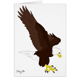 Art américain chauve volant de tatouage d'oiseau