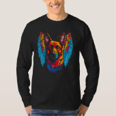 Art Angel Wings German Shepherd Dog T-shirt (Voorkant)