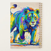 Art animal Lion abstrait coloré (Dos)