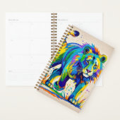 Art animal Lion abstrait coloré (Devant avec enveloppe)