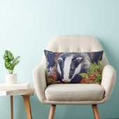 Art animal original de coussin de blaireau (Chaise)