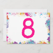 Art Anniversaire Invitation de fête avec photo (Dos)