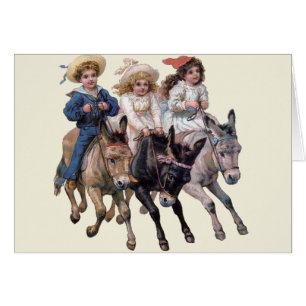 Art antique de chevaux et de poneys pour enfants