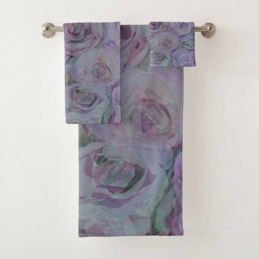 Art aquarelle de roses lavande (En situation)