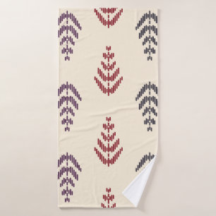 Art arrière - plan de feuilles ethniques. motif sa