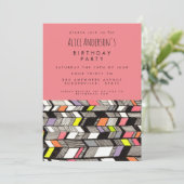 Art Artiste Anniversaire Fête Invitation personnal (Debout devant)