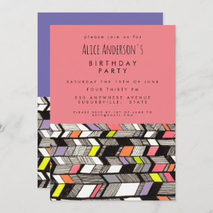 Art Artiste Anniversaire Fête Invitation personnal