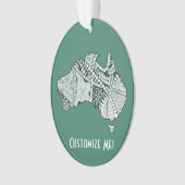 Art australien de carte (devant)