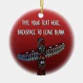 Art autochtone Décoration Personnalisée Totem Pole (Devant)