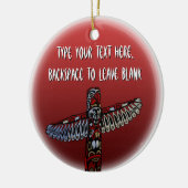 Art autochtone Décoration Personnalisée Totem Pole (Gauche)