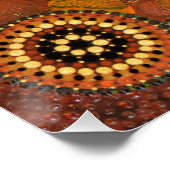 Art autochtone - Poster de rêve Goanna (Coin)