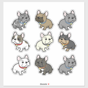 art autocollant frenchie personnalisé