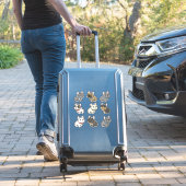 art autocollant frenchie personnalisé (Valise Insitu)