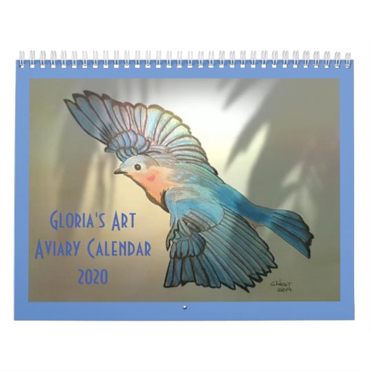 Art Aviary Calendar 2020 van Gloria Kalender (Hoes)