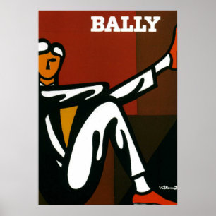  Art Bally Shoes Villemot Poster Print