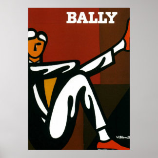  Art Bally Shoes Villemot Poster Print