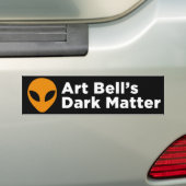 Art Bell's Donkere Bumpersticker (zwart) (Op auto)