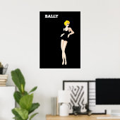  Art Bernard Villemot Bally Shoes Poster (Thuiskantoor)
