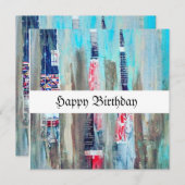 Art Birthday Kaart (Voorkant / Achterkant)