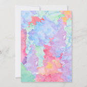 Art Birthday Uitnodiging (Achterkant)