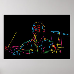 Art Blakey-portret Poster