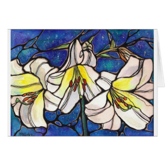 Art blanc de conception en verre souillé de fleurs