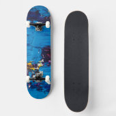 Art Blauw Koel Skateboard (Voorkant)