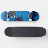 Art Blauw Koel Skateboard (Horizontaal)