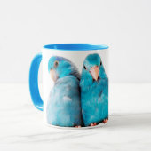 Art bleu Pacifique de tasse de tasse de Parrotlet (Devant gauche)