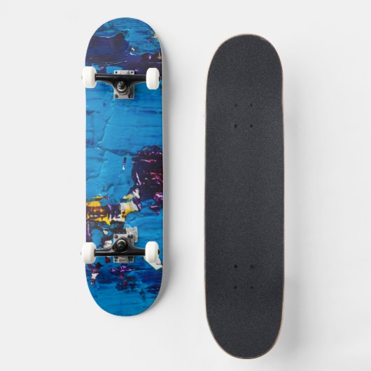 Art Blue Cool Skateboard (Voorkant)