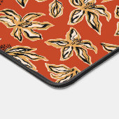 Art botanique floral orangé gras (Coin)