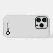 Art breveté Croix Noire personnalisée, gris clair (Verso Horizontal)