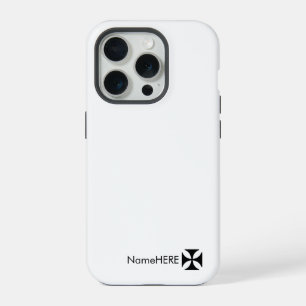 Art breveté Croix Noire personnalisée, noir & blan