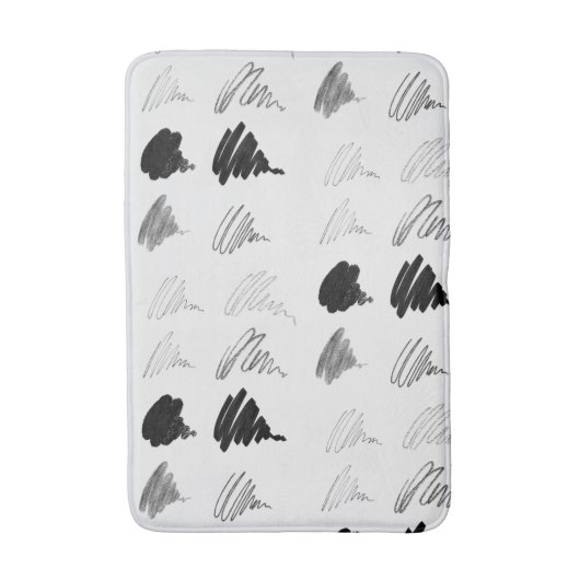 Art Brush Pattern Bath Mat (Voorkant Verticaal)
