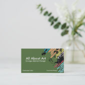 Art Business Card-template Visitekaartje (Staand voorkant)