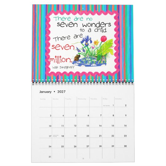 Art Calendar van kind Kalender (Jan 2027)