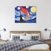 Art Canvas - door Debbie Davidsohn - In de wind ge Afdruk (Insitu (Slaapkamer))