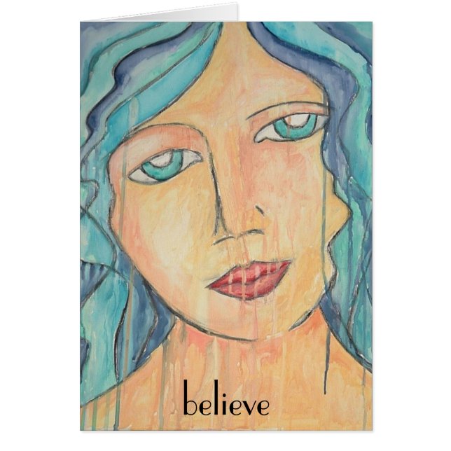 Art Card Blue Hair (Voorkant)